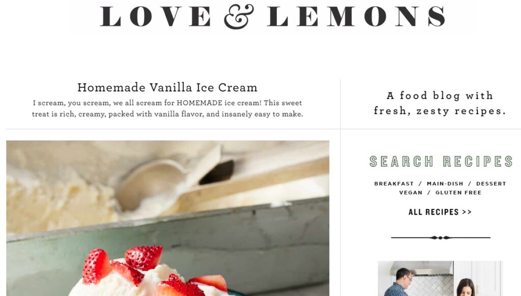 Love and Lemons food blog